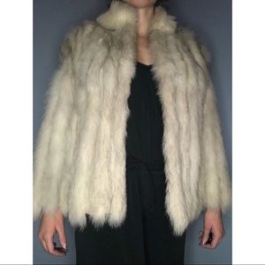NORWEGIAN BLUE FOX FUR COAT